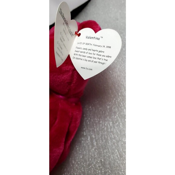 Vintage Original TY Beanie Babies Valentina The Bear 1998 W/ Errors ~ See Photos - Picture 3 of 9